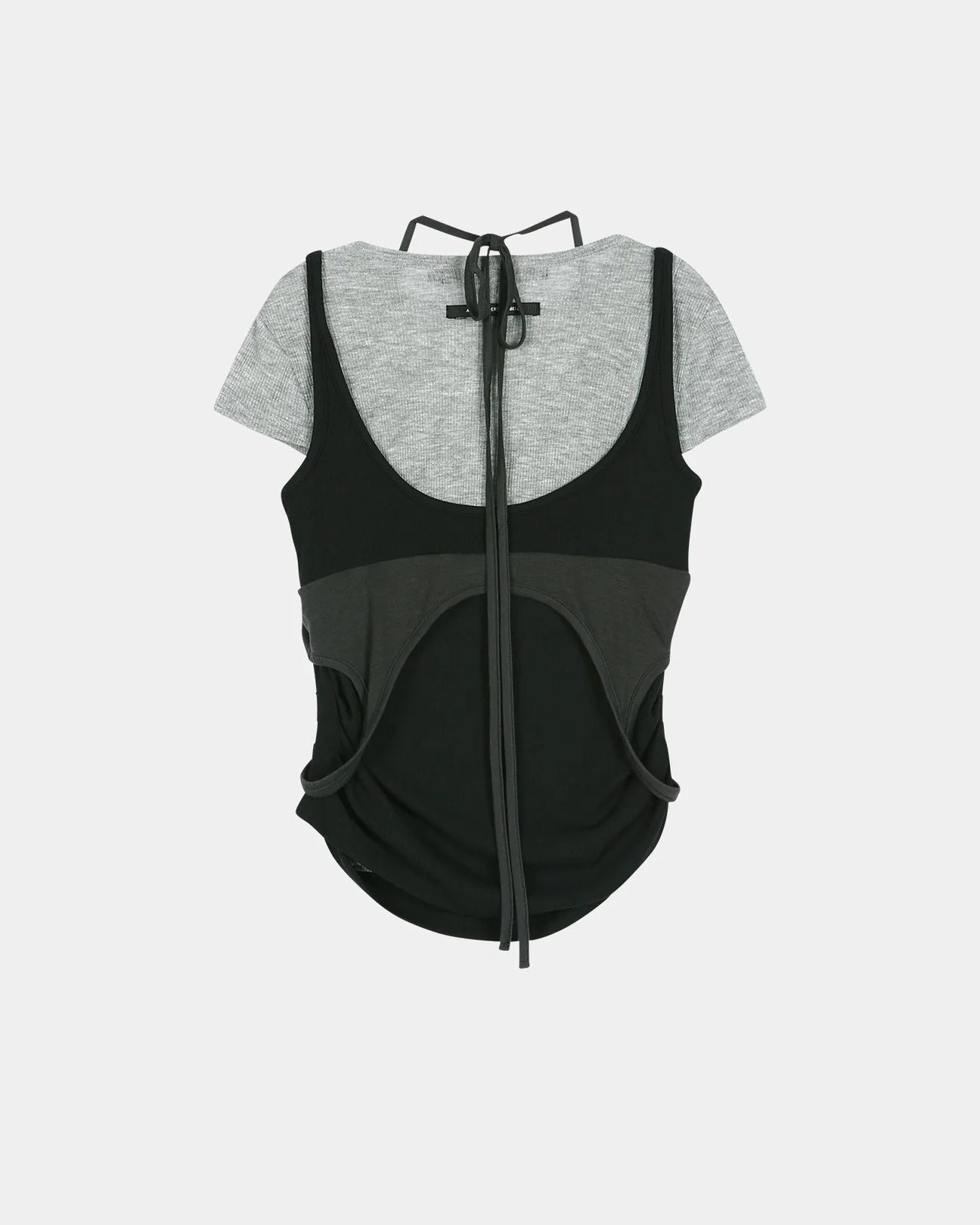T-shirt Upside-Down Grey & Black