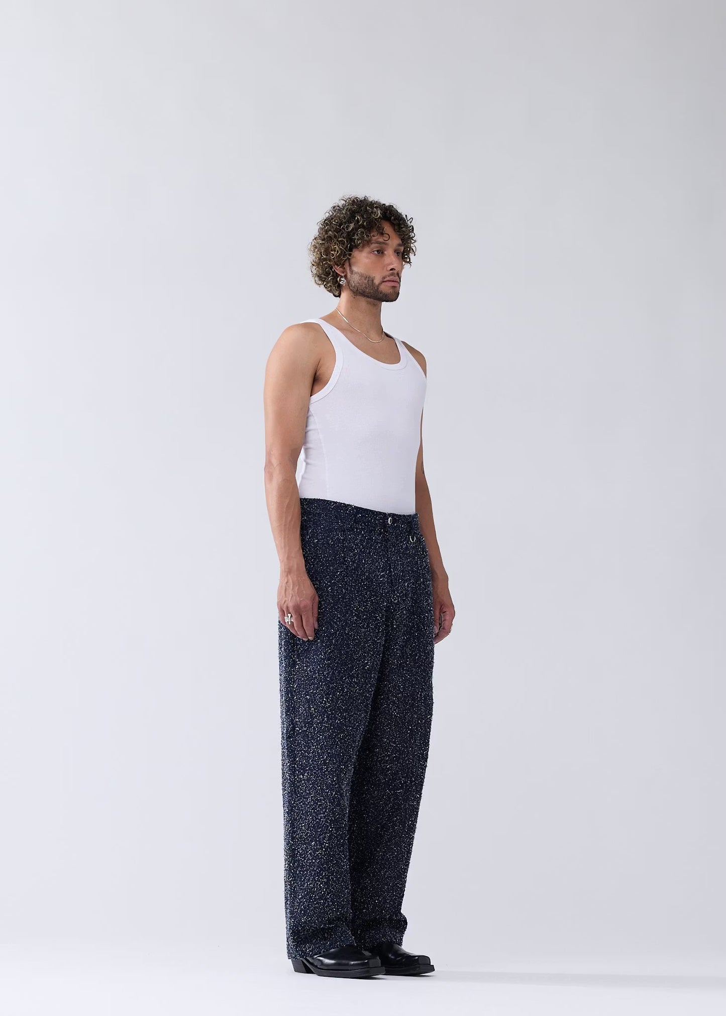 Pants Spray Reworked Denim Blue