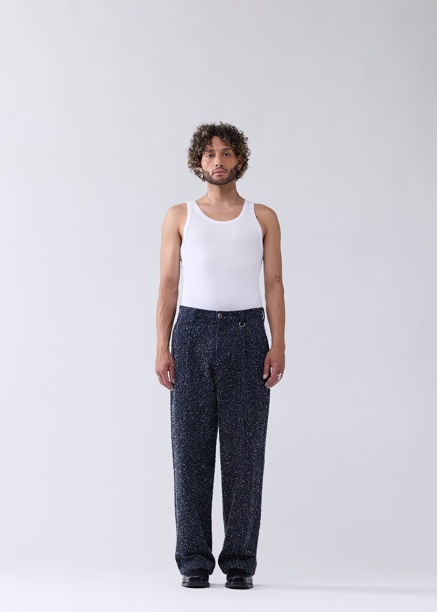 Pants Spray Reworked Denim Blue