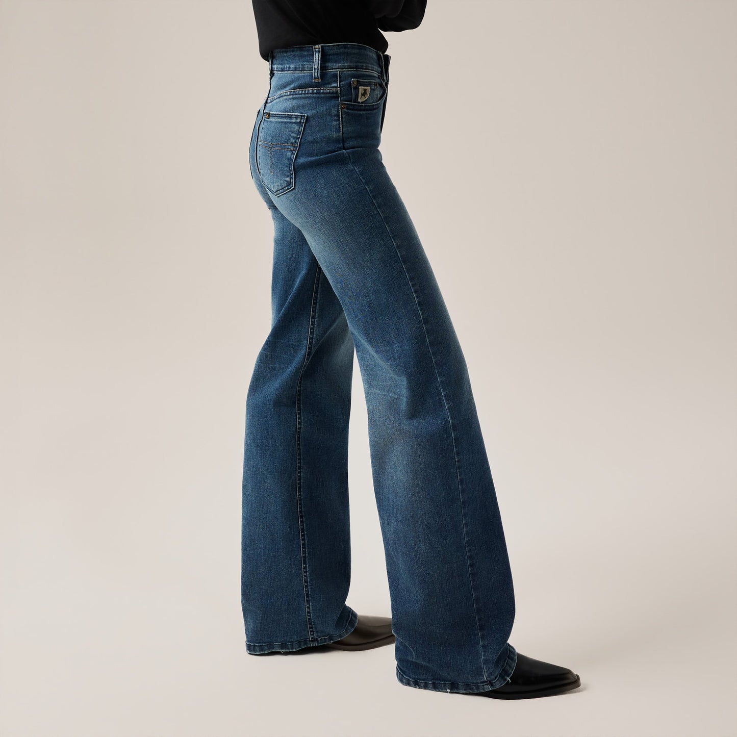 Jeans Palazzo Stone Dark Blue