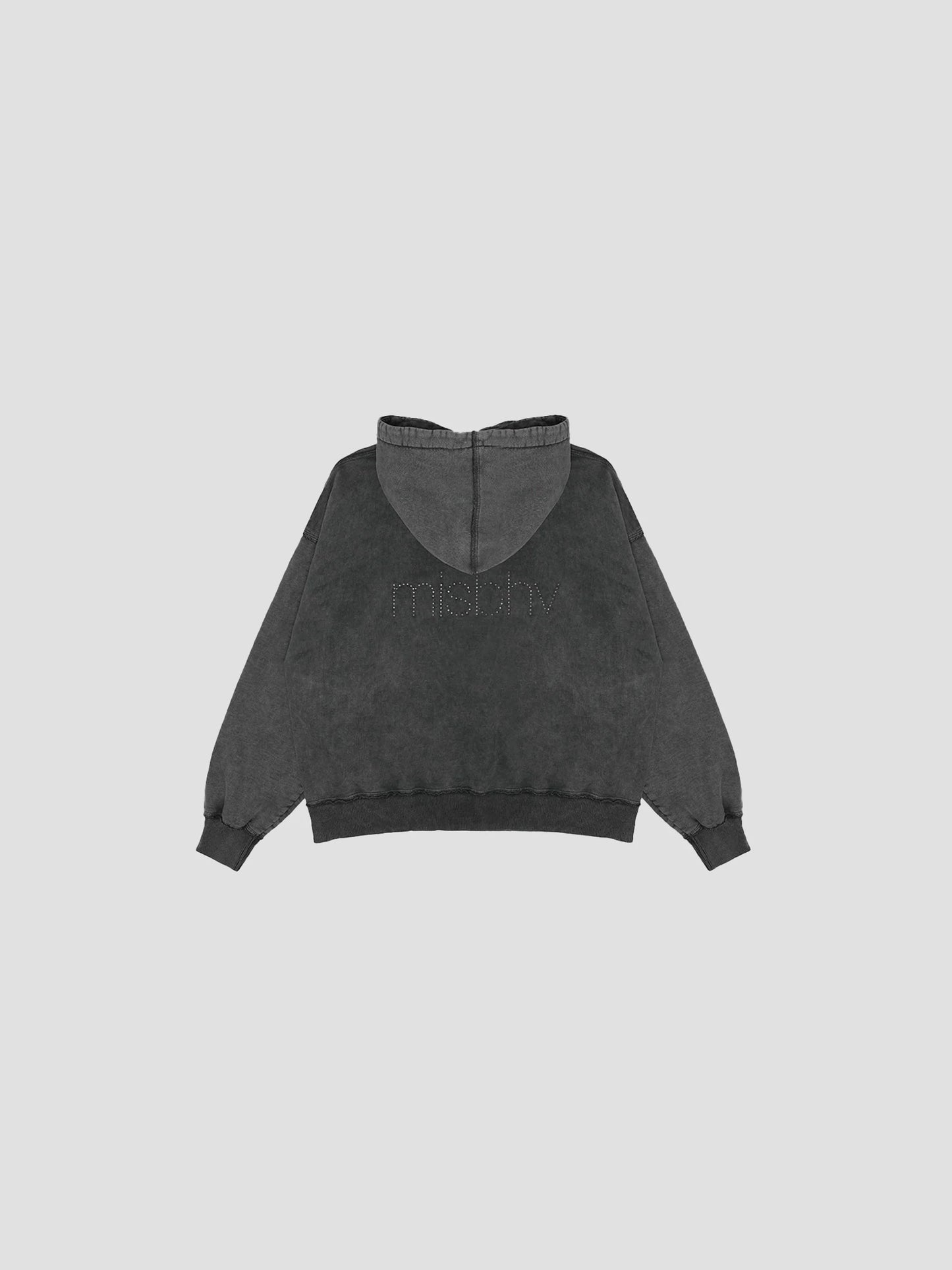 Hoodie Cross Washed Black