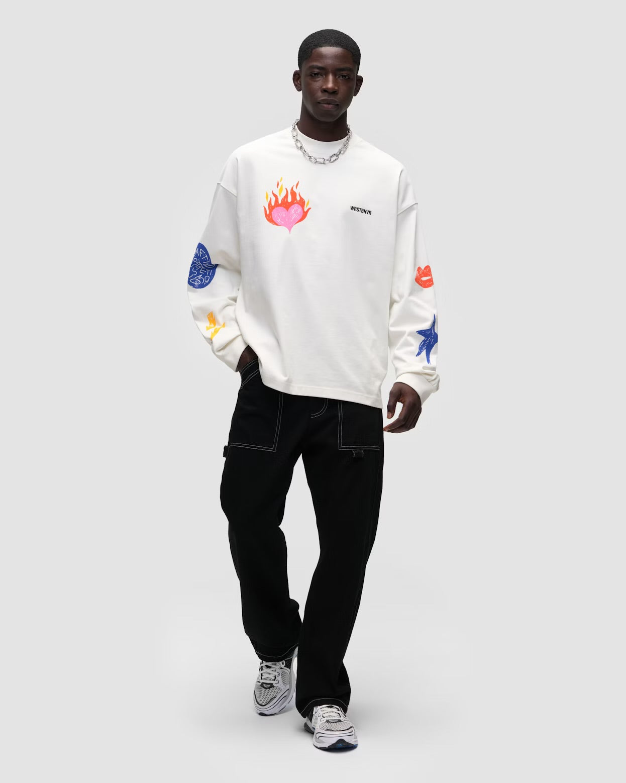 T-shirt Yuma Longsleeve Blanc