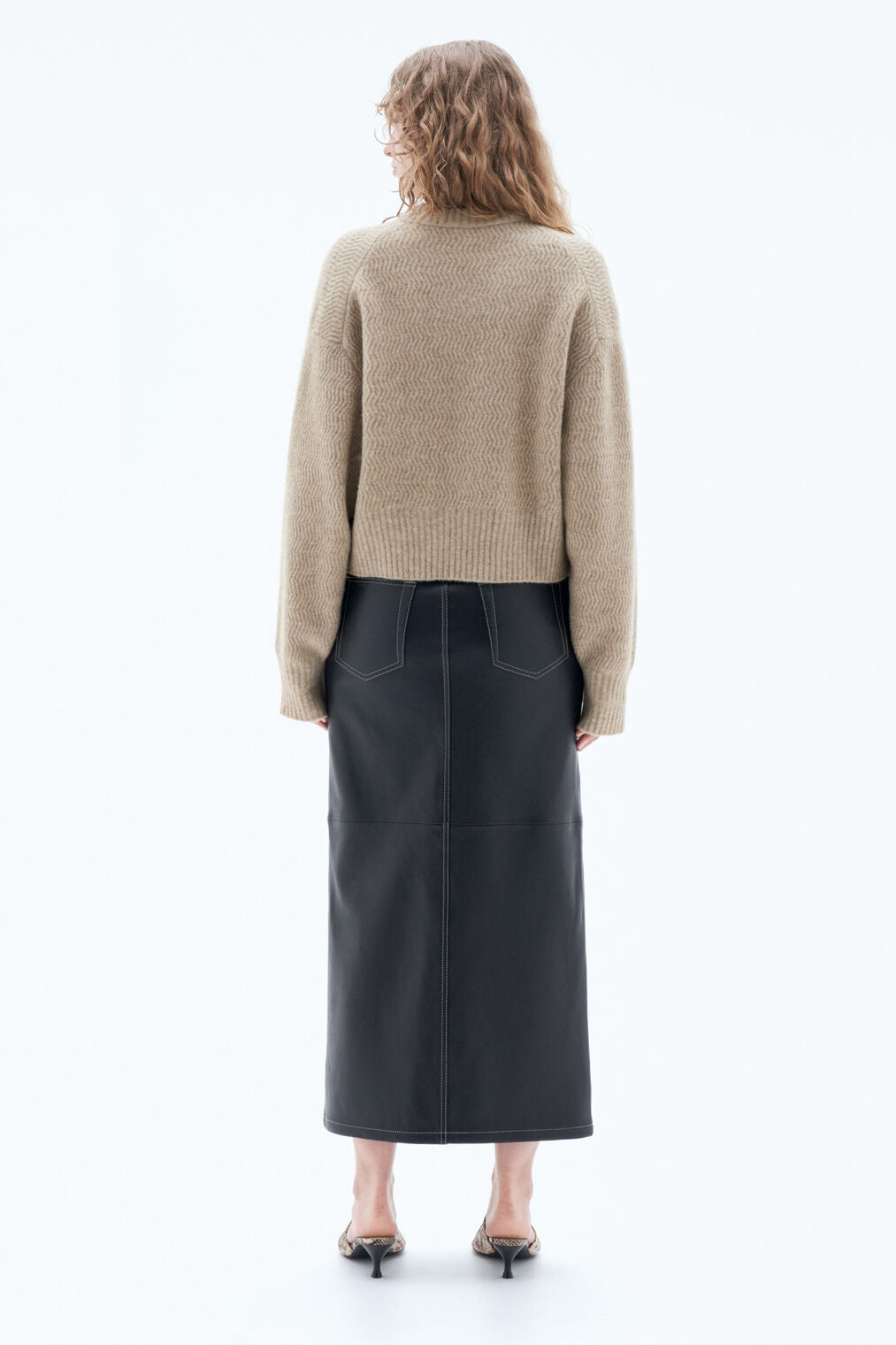 Sweater Structure Yak Beige