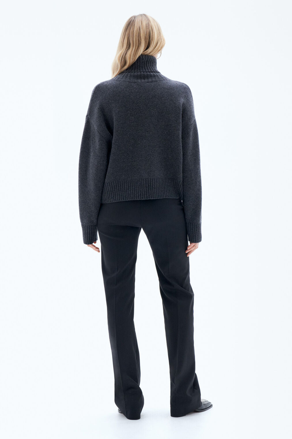 Sweater Wool Turtleneck Anthracite