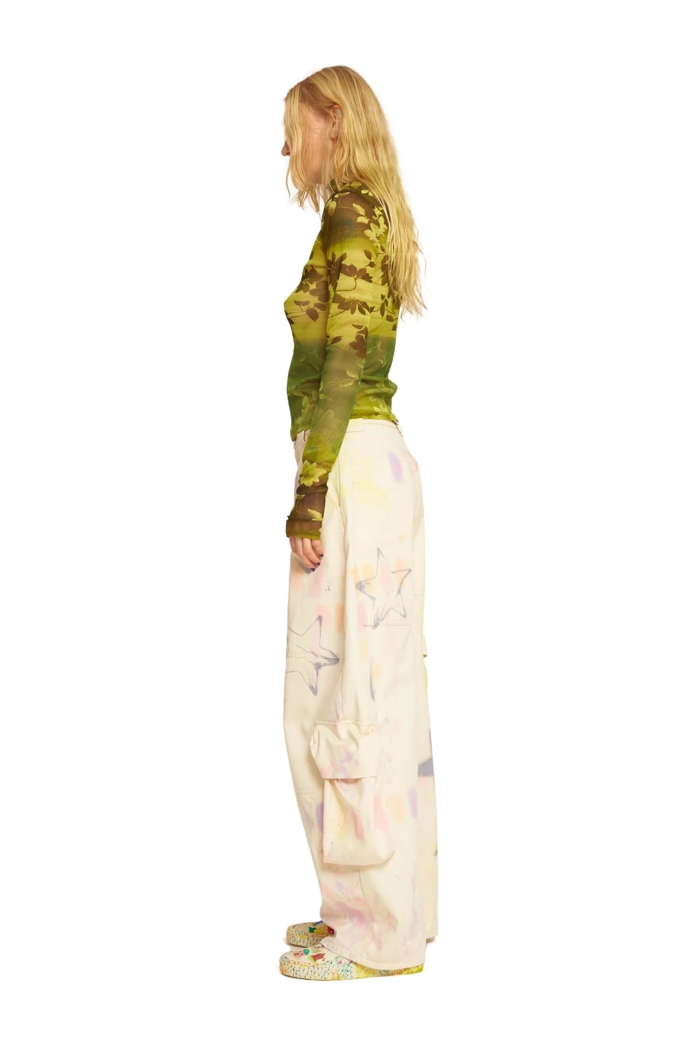 Pants Lawn Cargo Star Burst
