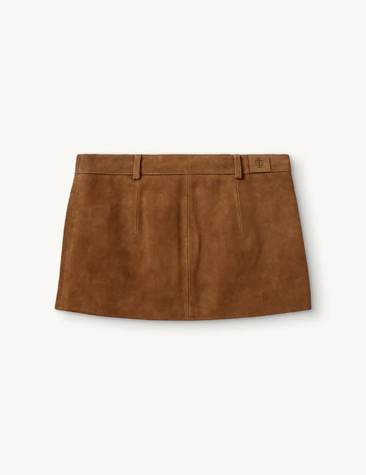 Skirt Suede Mini Acorn Brown
