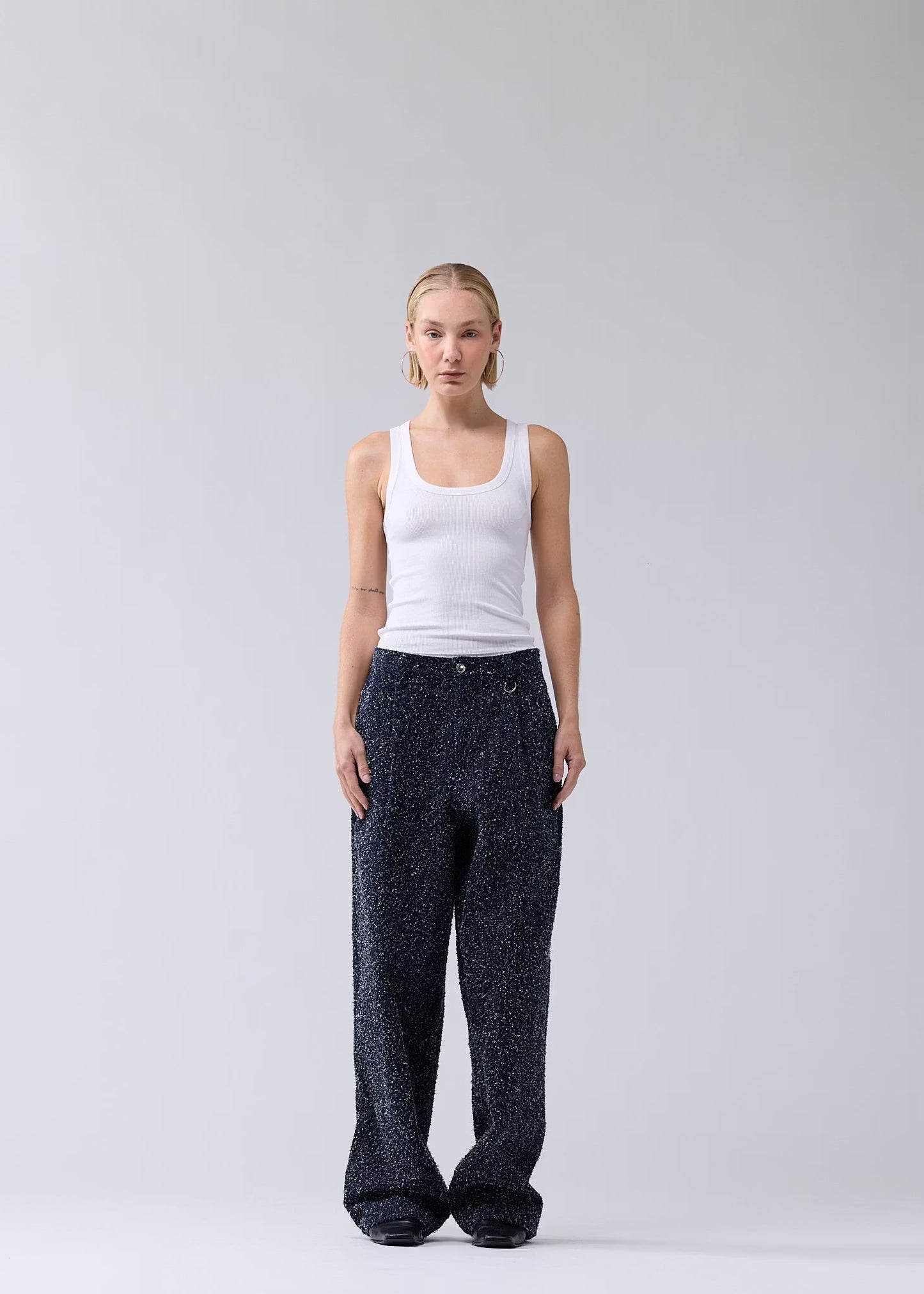 Pants Spray Reworked Denim Blue