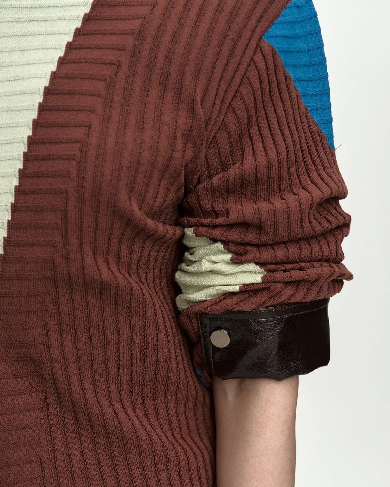 Hoodie Risa Zip Brown/Lime