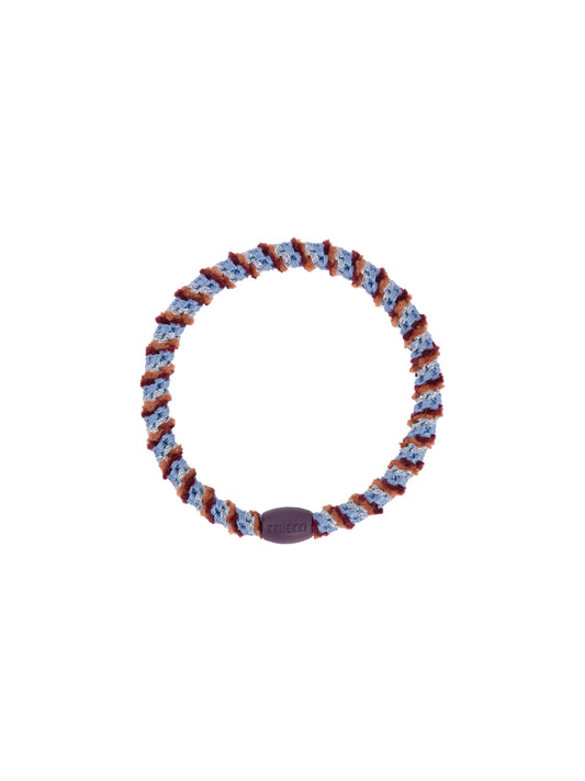 Hair Tie Slim Mix Skyblue Terracotta Velvet