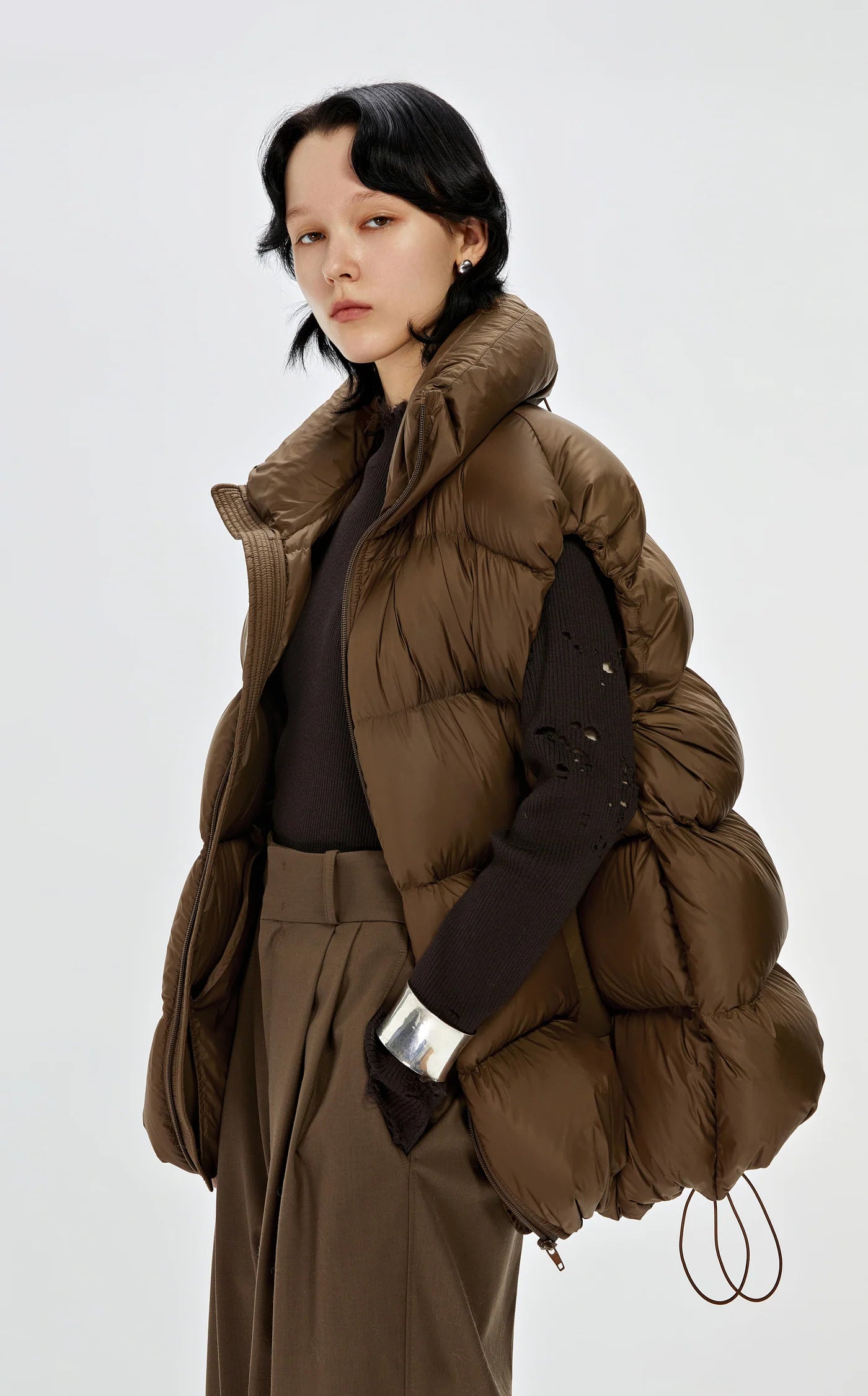Vest Down Bronze Brown