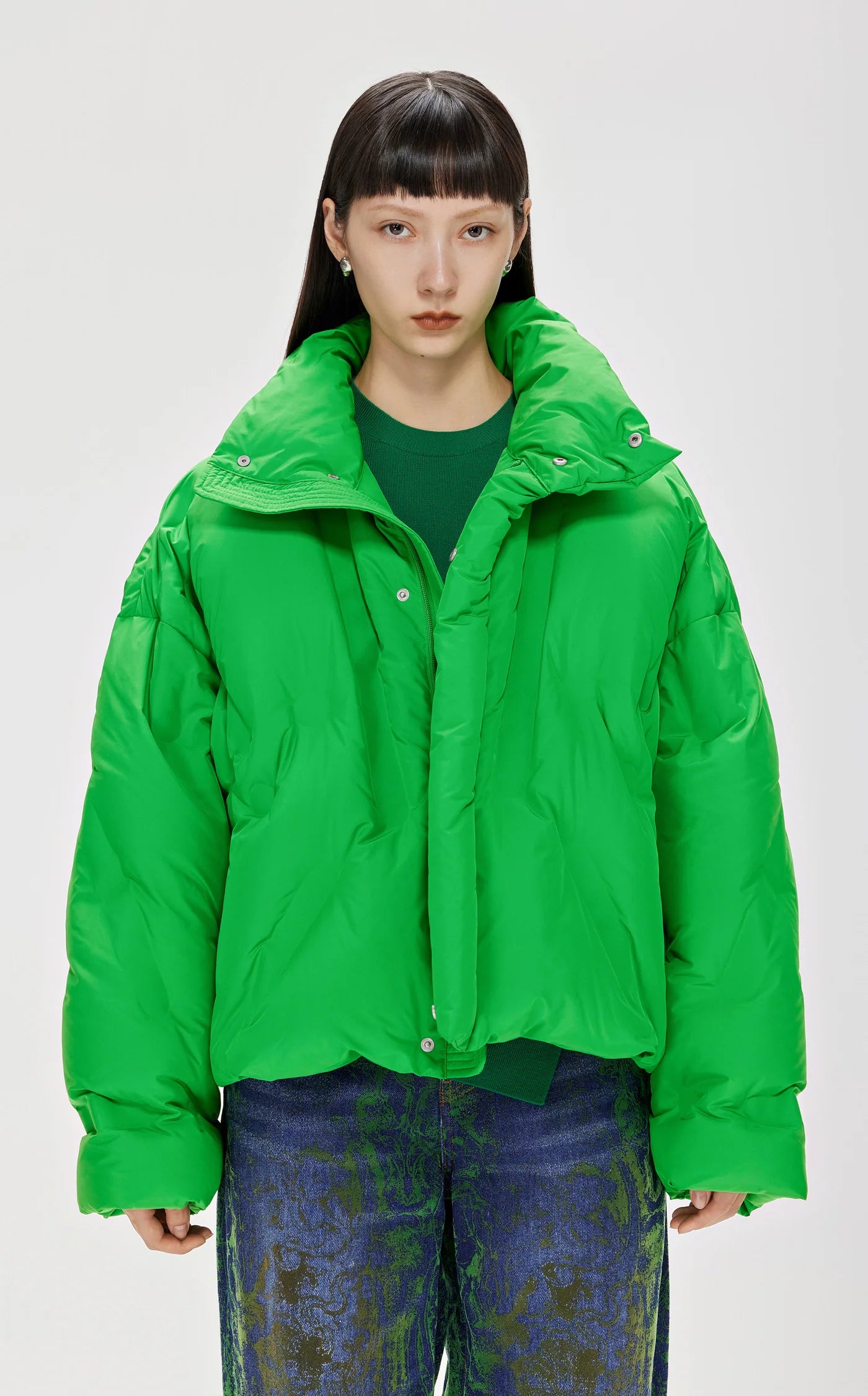 Jacket Down Short Green