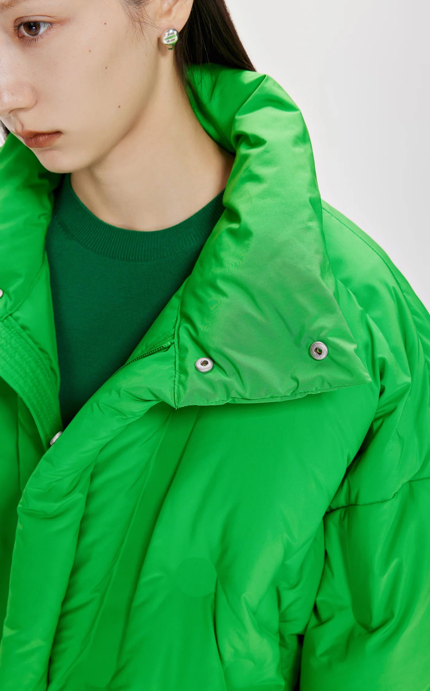 Jacket Down Short Green
