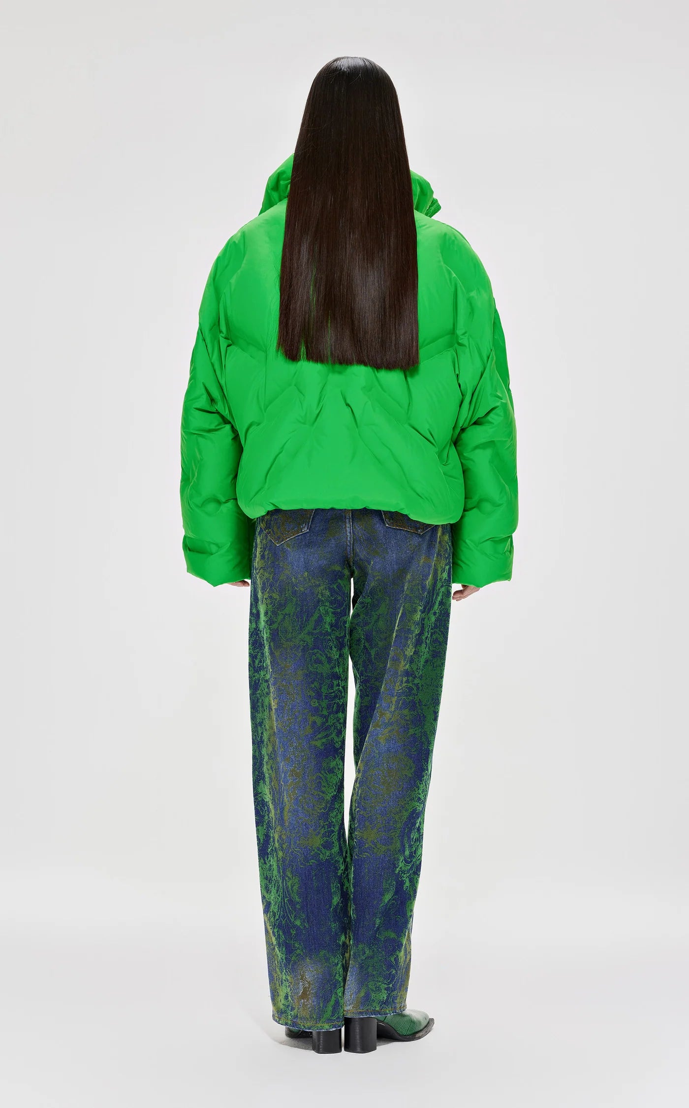 Jacket Down Short Green