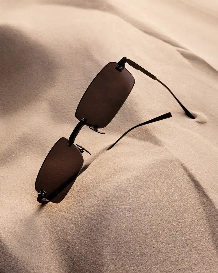 Sunglasses Rimless Parallel Black