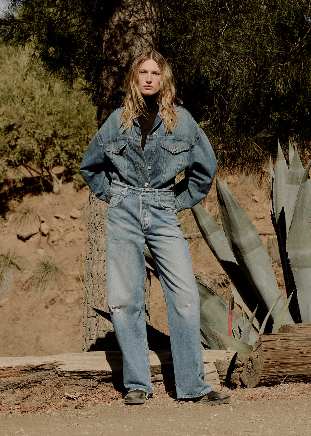 Jeans Ayla Baggy Solano Blue