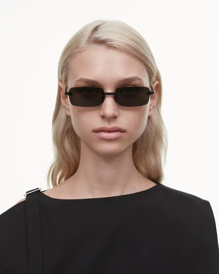 Sunglasses Rimless Parallel Black