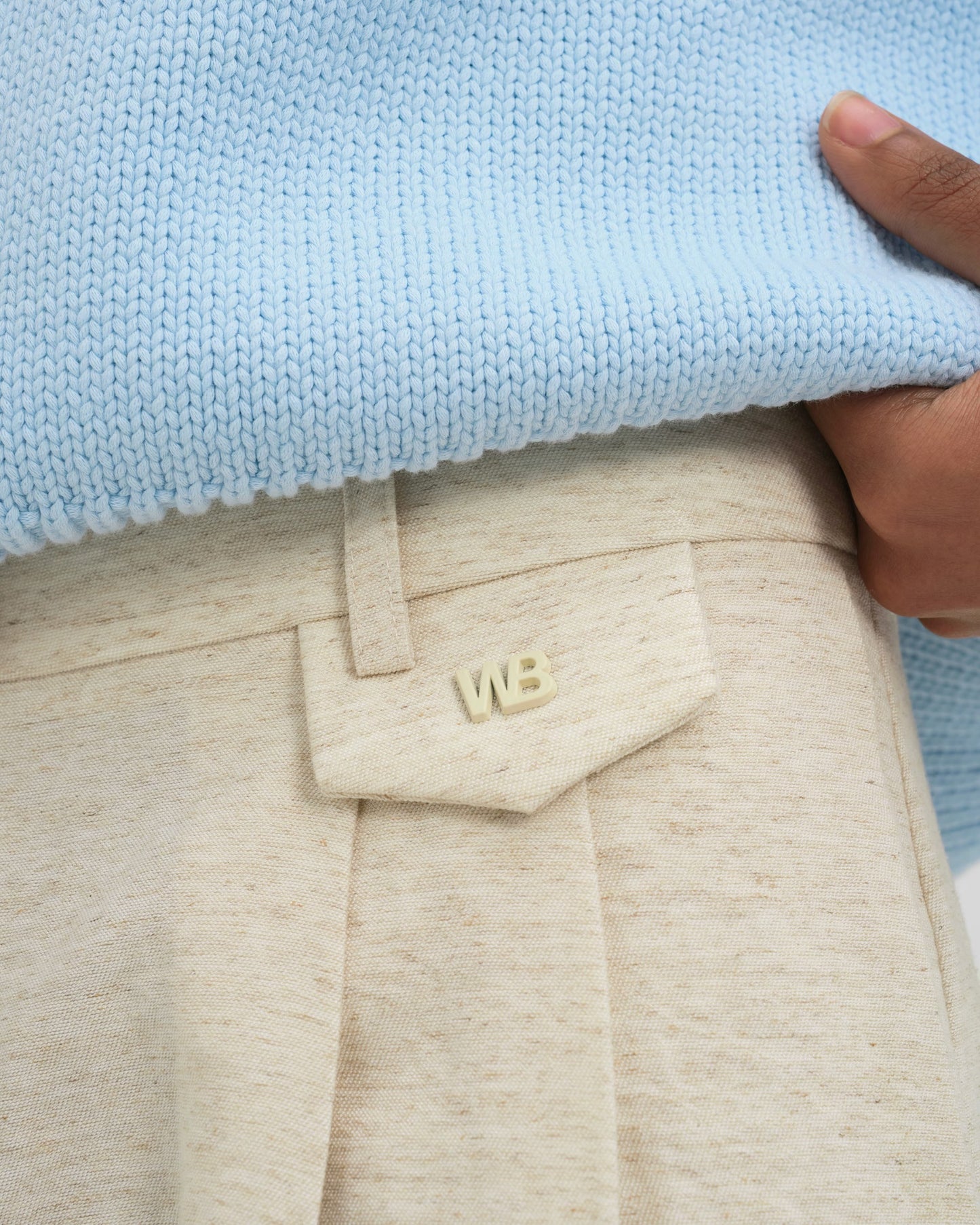 Pants Dorea Undyed Cream