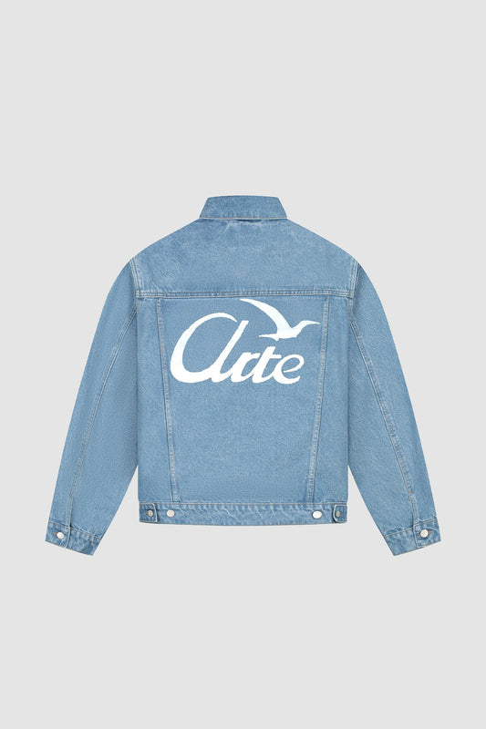 Jacket Bird Back Denim Bleach