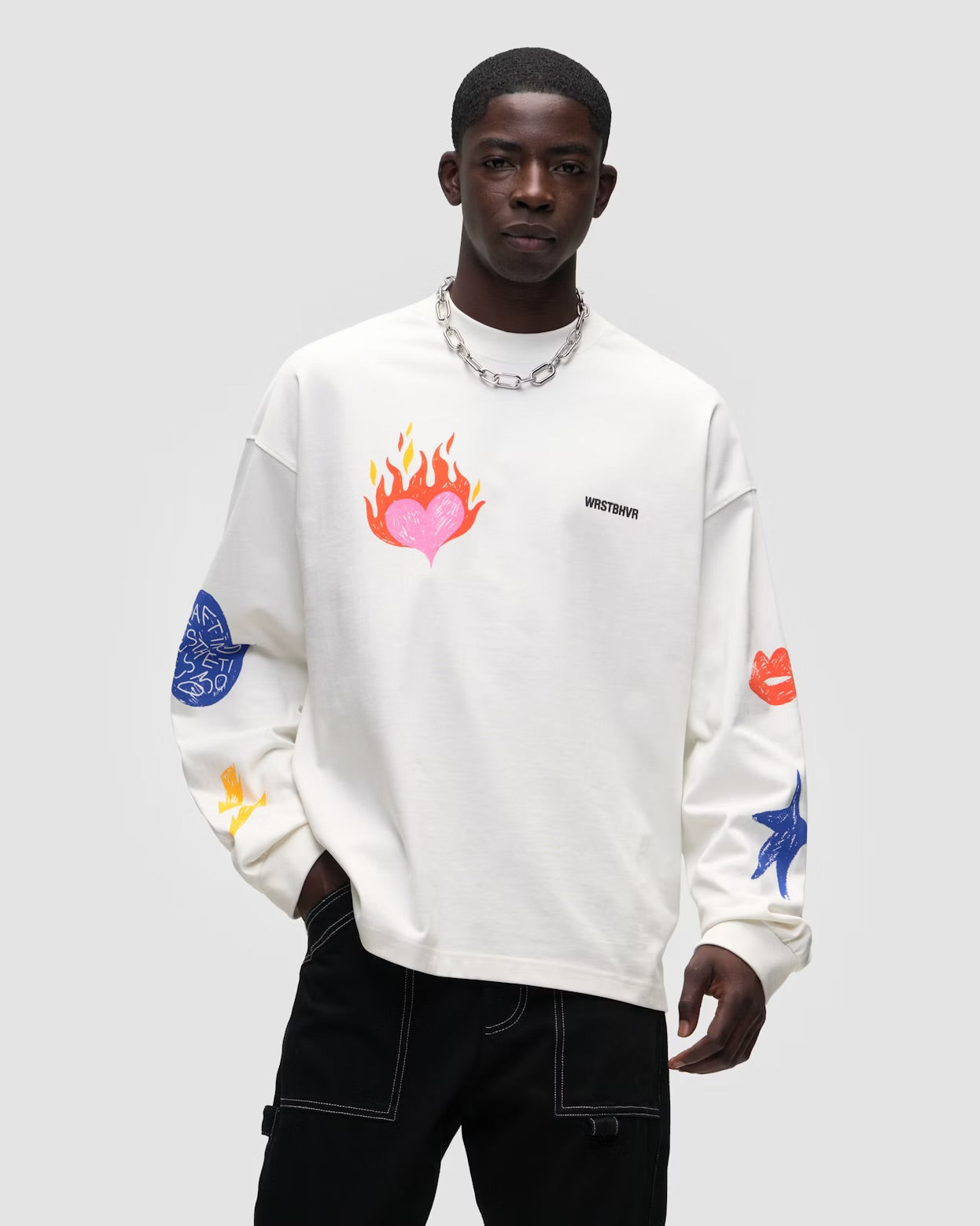 T-shirt Yuma Longsleeve Blanc