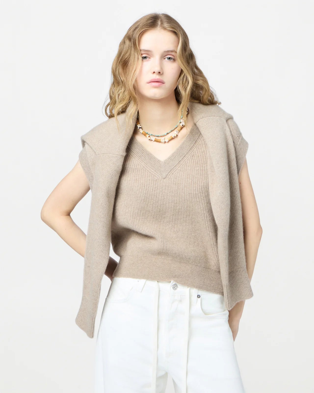 Vest Rib Taupe