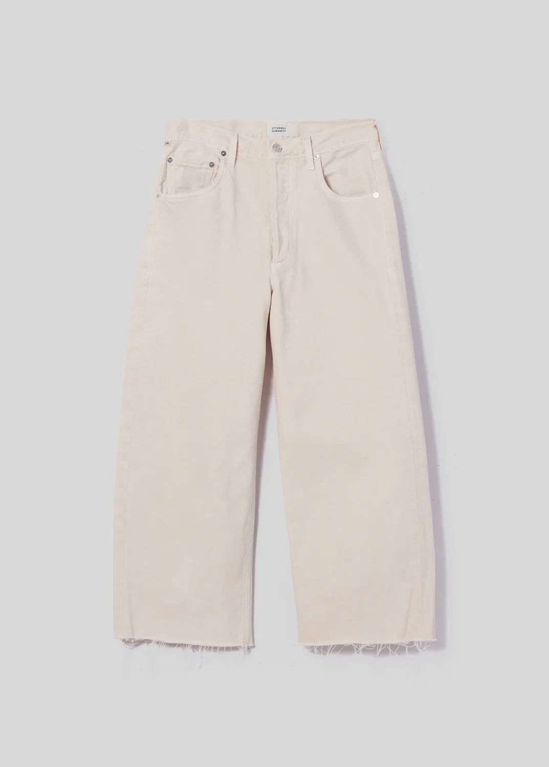 Jeans Ayla Raw Hem Crop Almondette
