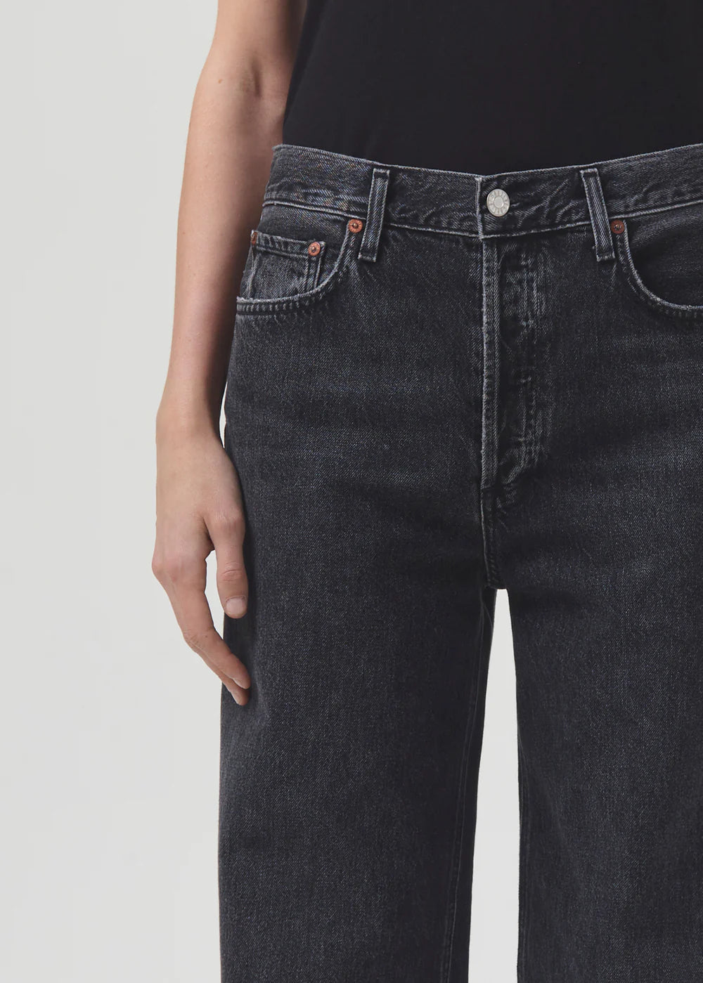 Jeans Low Slung Baggy Black