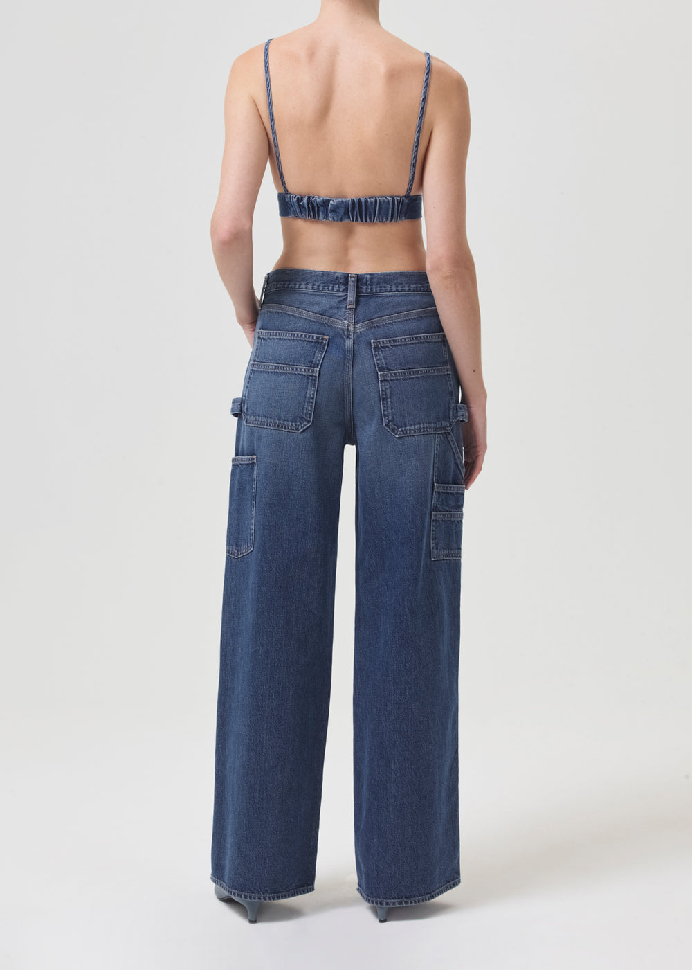 Bralette in Dark Blue Denim