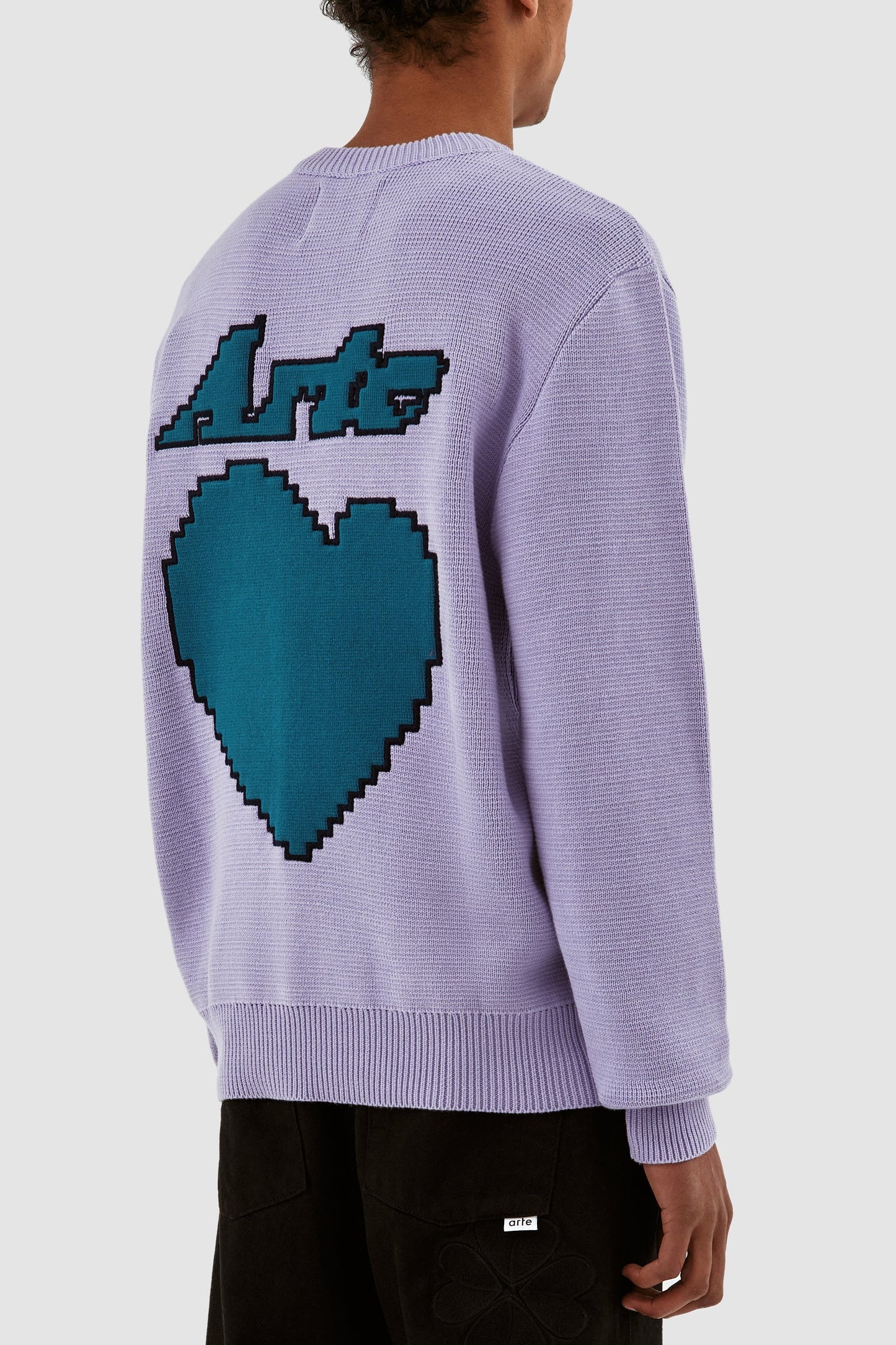 Sweater Kobe Back Heart Purple