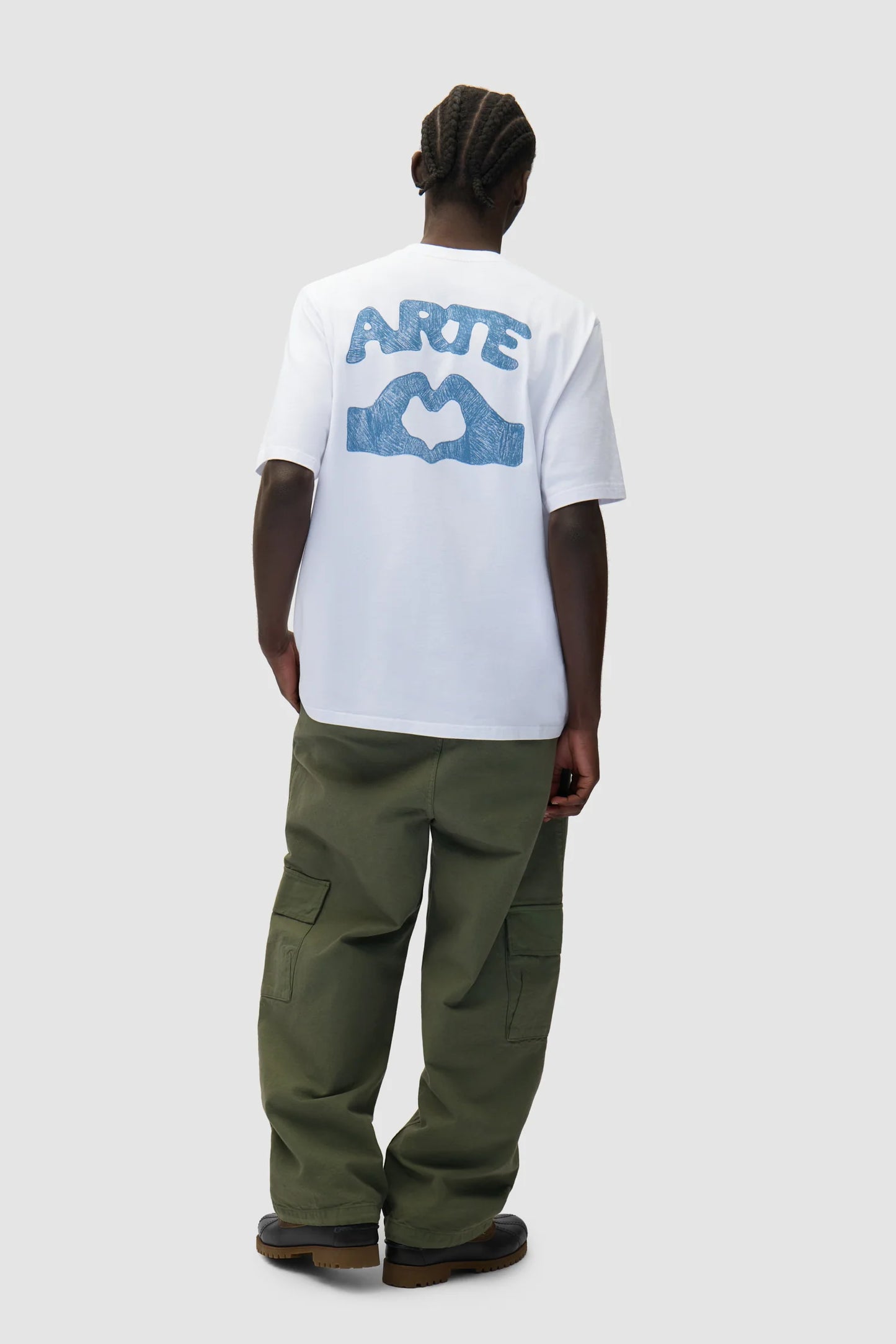 T-shirt Diels Scribble White