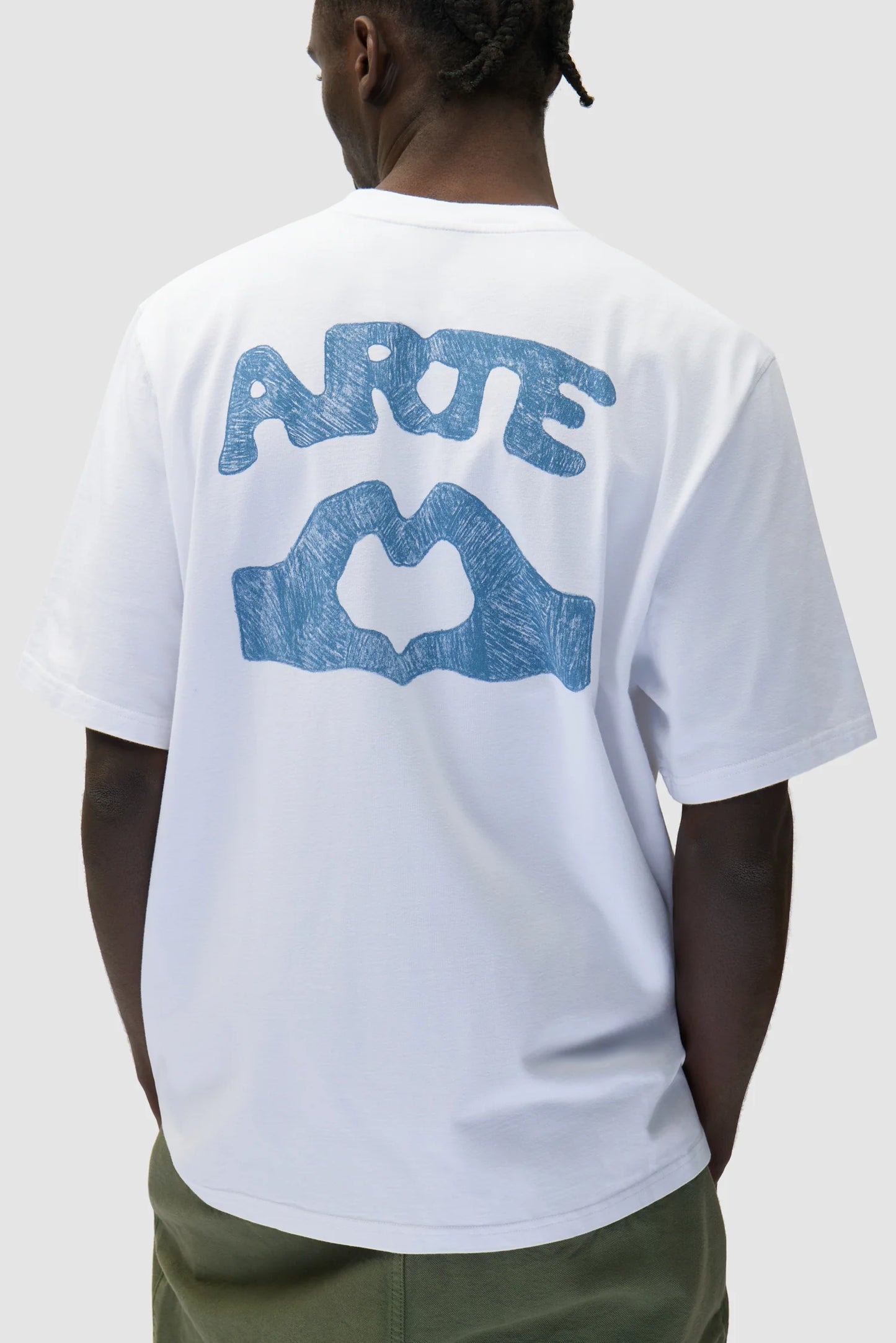 T-shirt Diels Scribble White