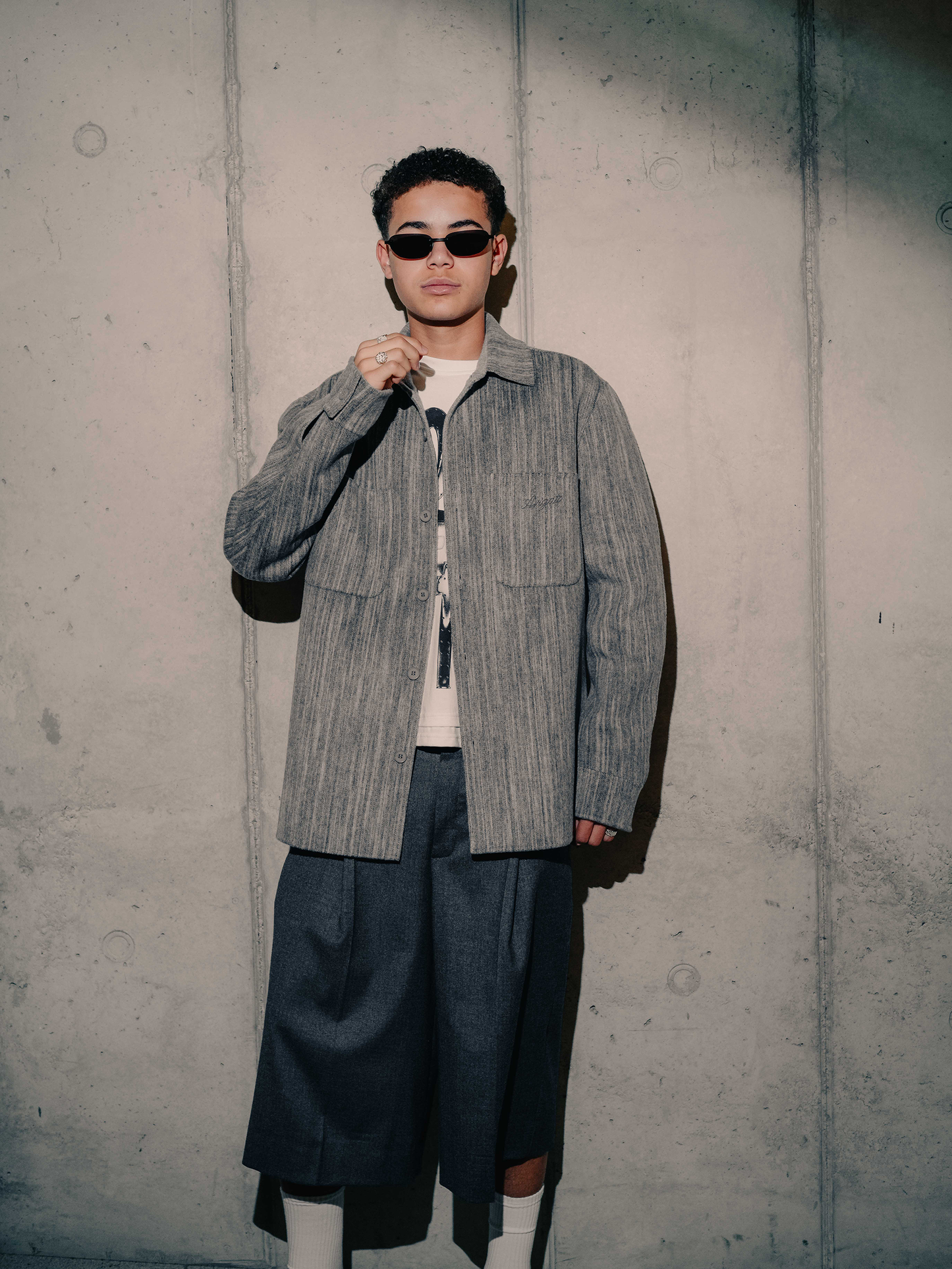 Blazer Aidan Striped Grey