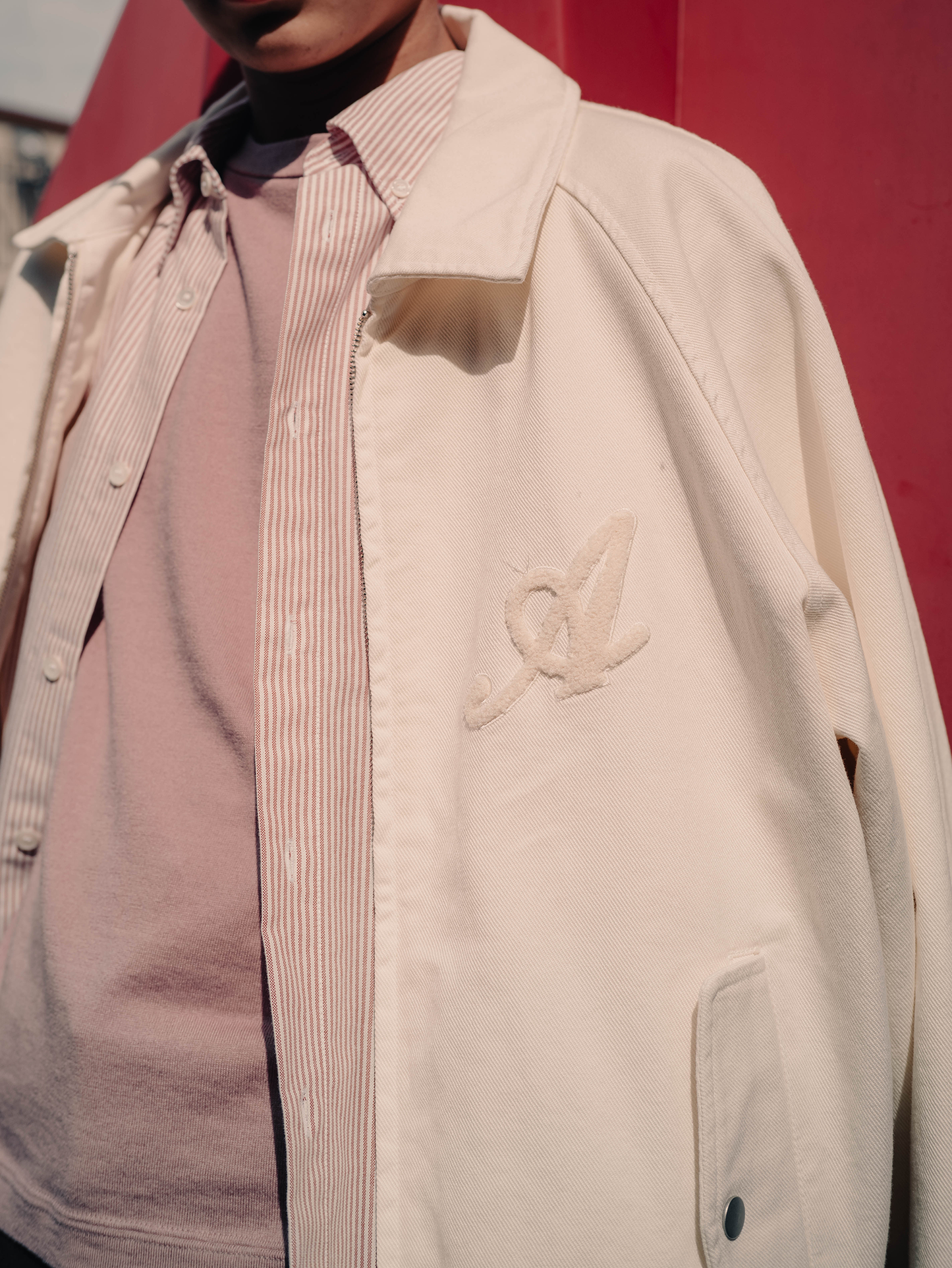 Bomber Jacket Roman Pale Beige