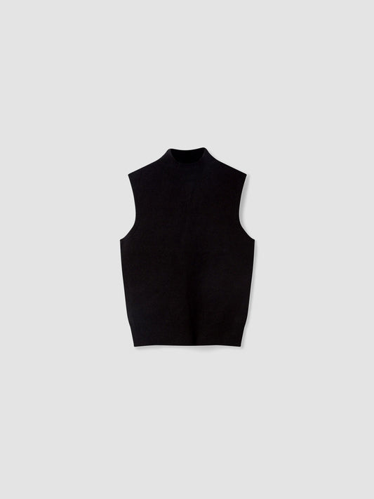 Top June Mock-Neck Black