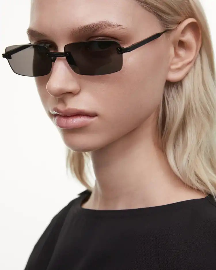 Sunglasses Rimless Parallel Black
