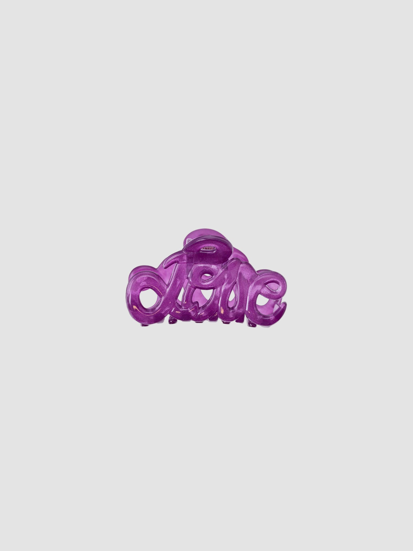 Hair Clip Love Purple Small