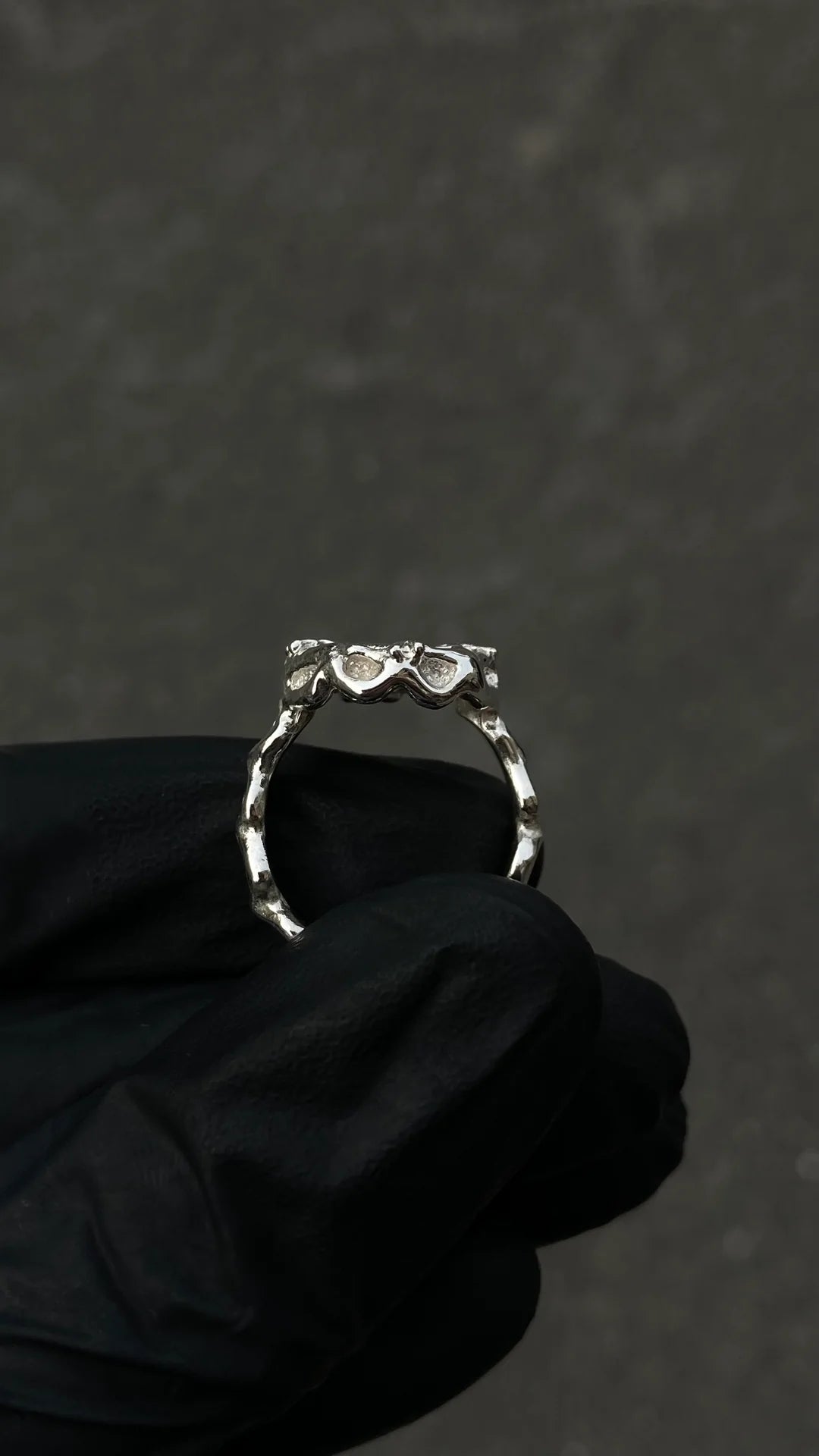 Ring Smile Emoji Silver