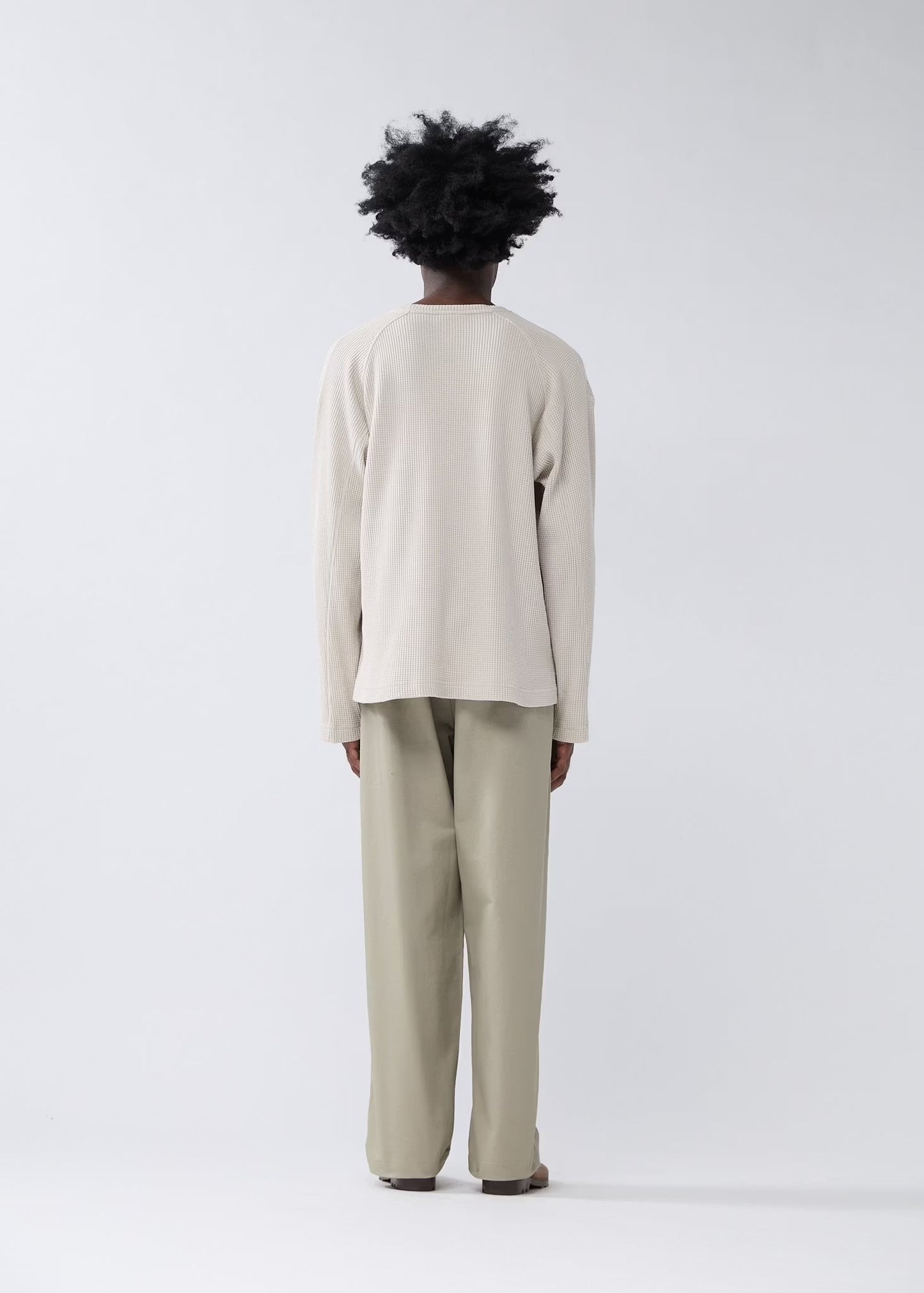 T-shirt Waffle Longsleeve Washed Grey