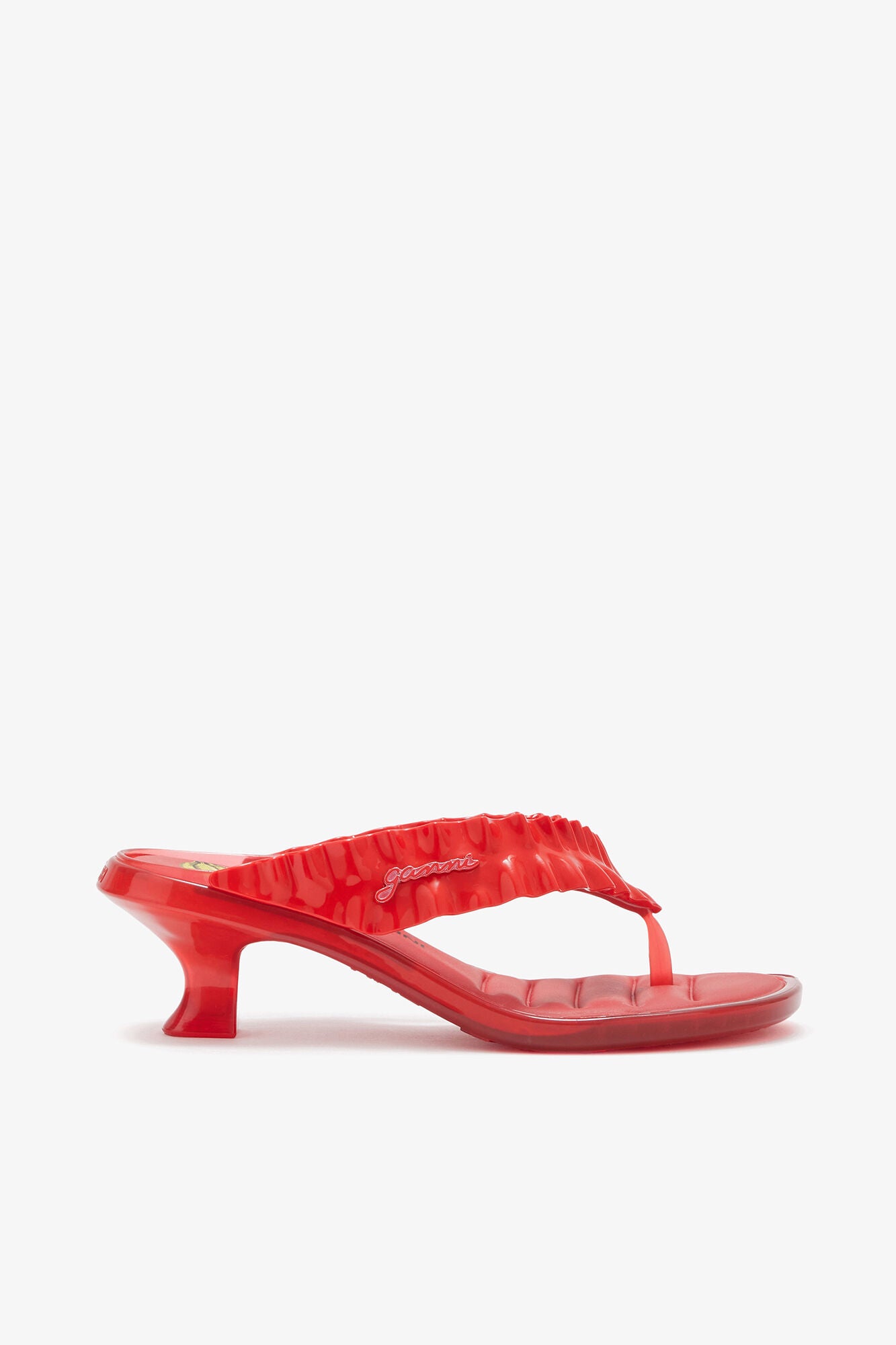 Ganni x Melissa Heels Kitten Thong Red