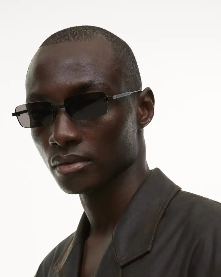 Sunglasses Rimless Parallel Black