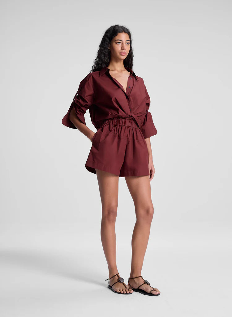 Shorts Nate Dark Bosco Burgundy
