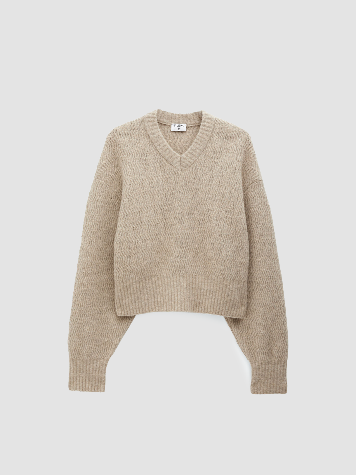 Sweater Structure Yak Beige