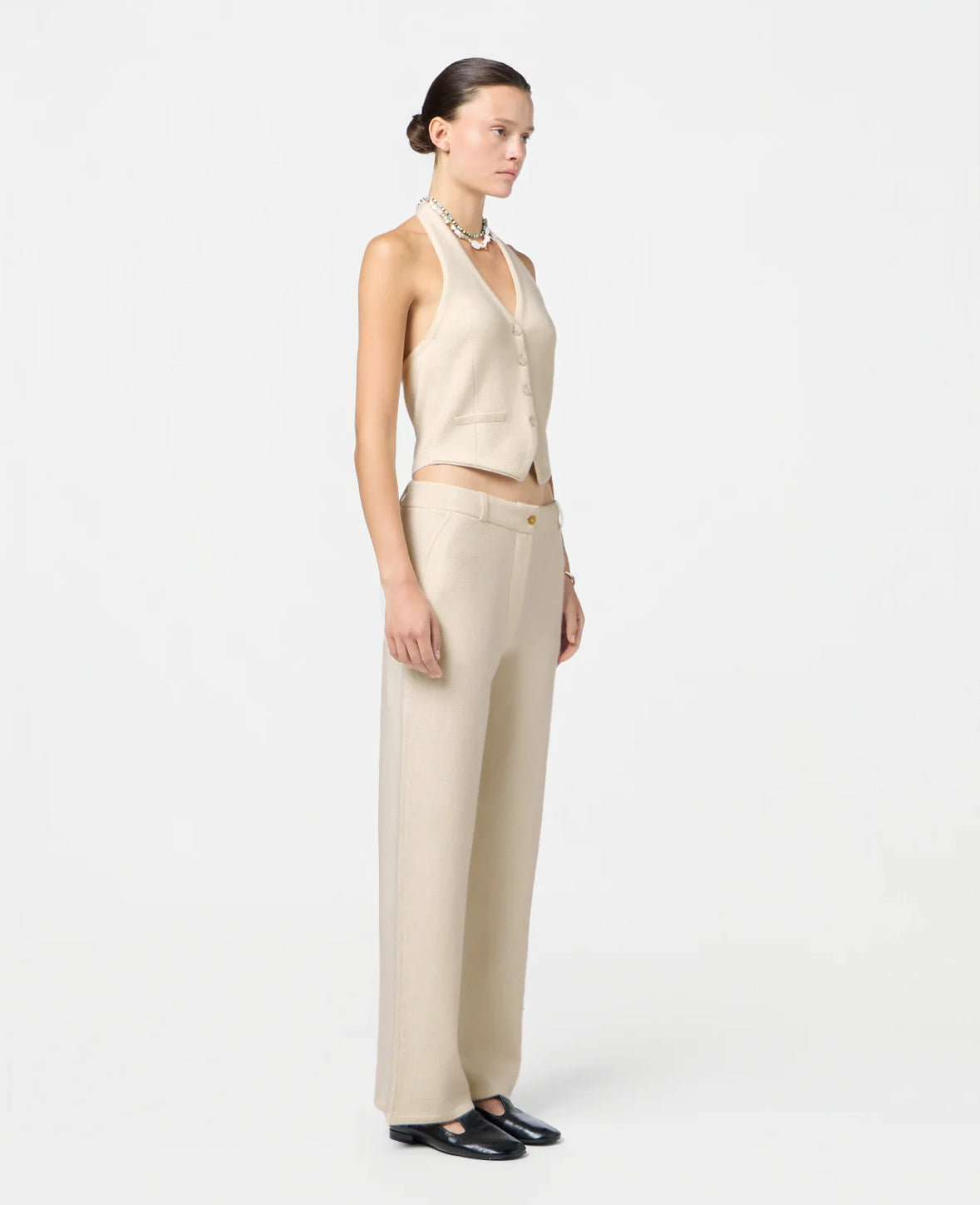 Vesta Tailored Halter Krémová