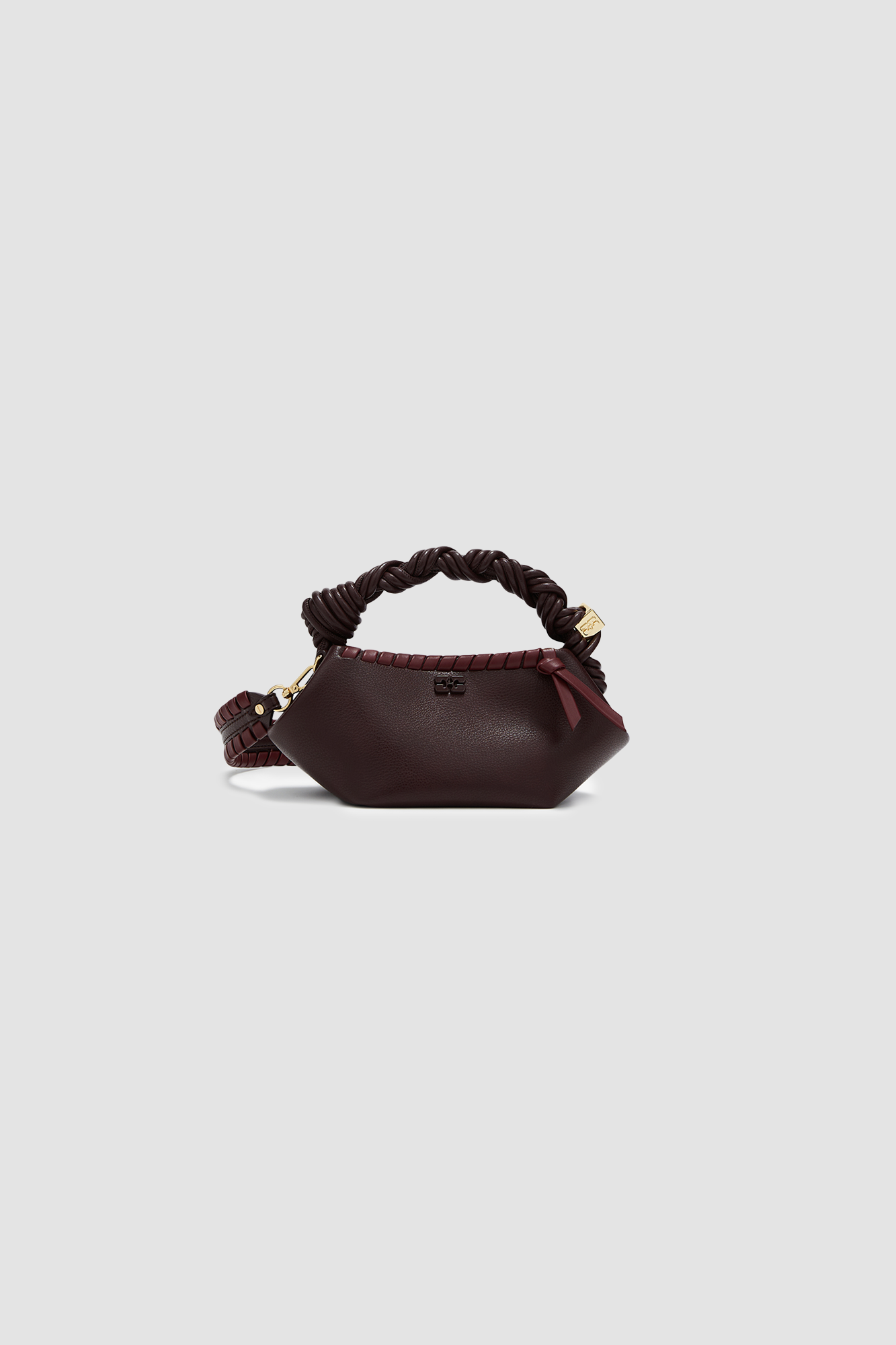 Bag Bou Mini Tressé Burgundy