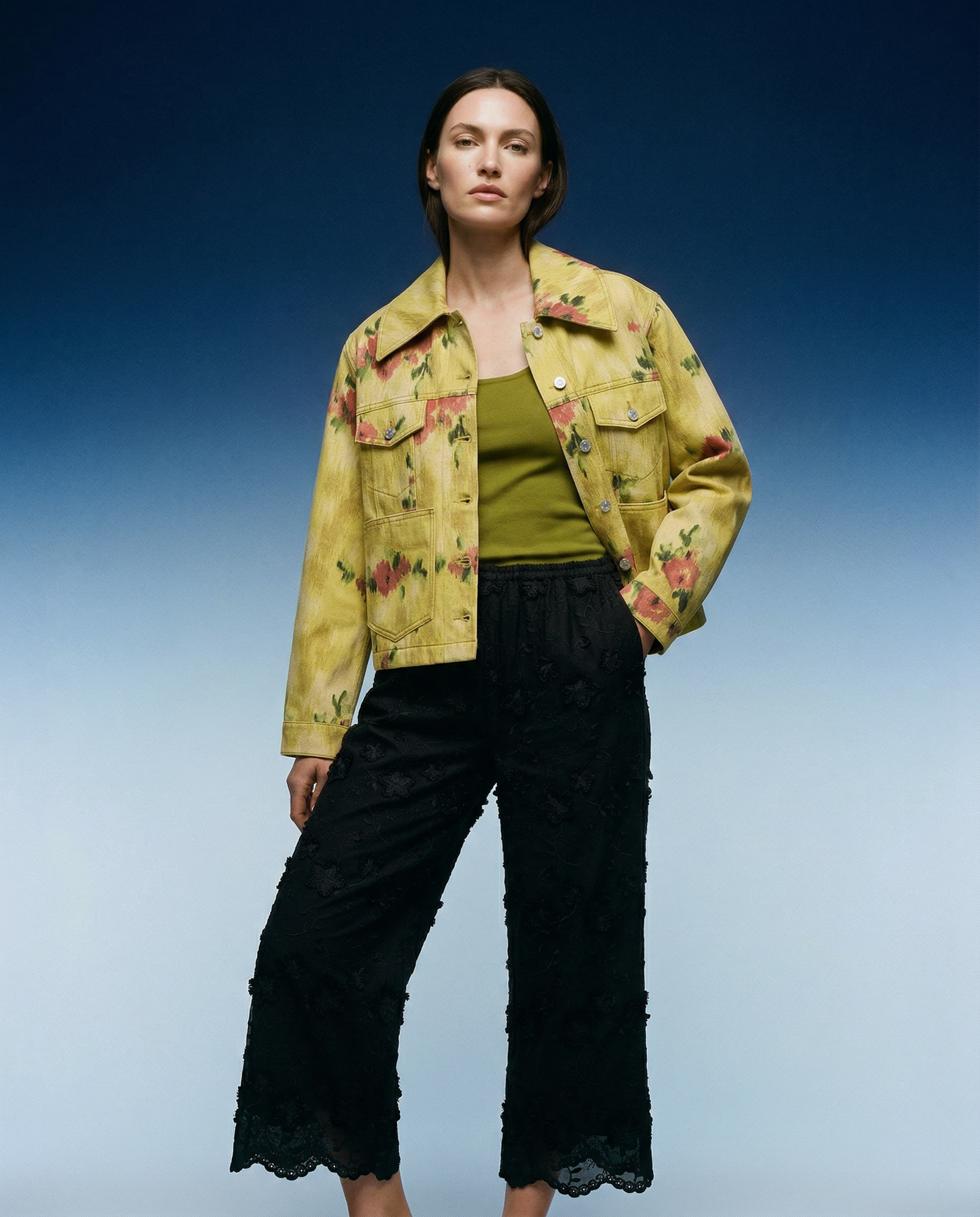 Jacket Denim Vibrant Yellow