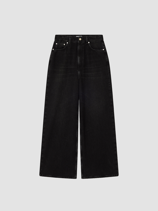 Jeans Soft Baggy Washed Black