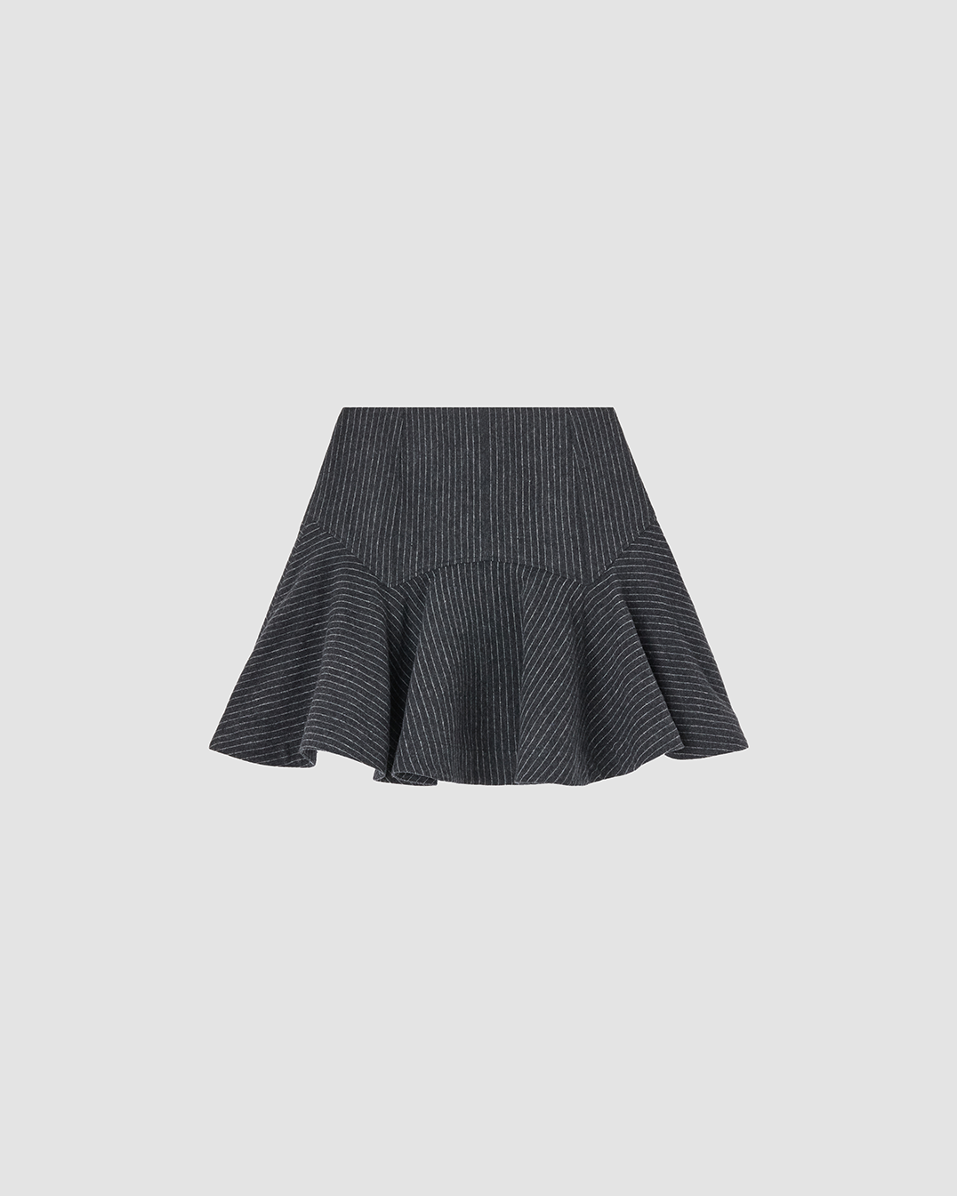 Skirt Mini Pinstripe Grey