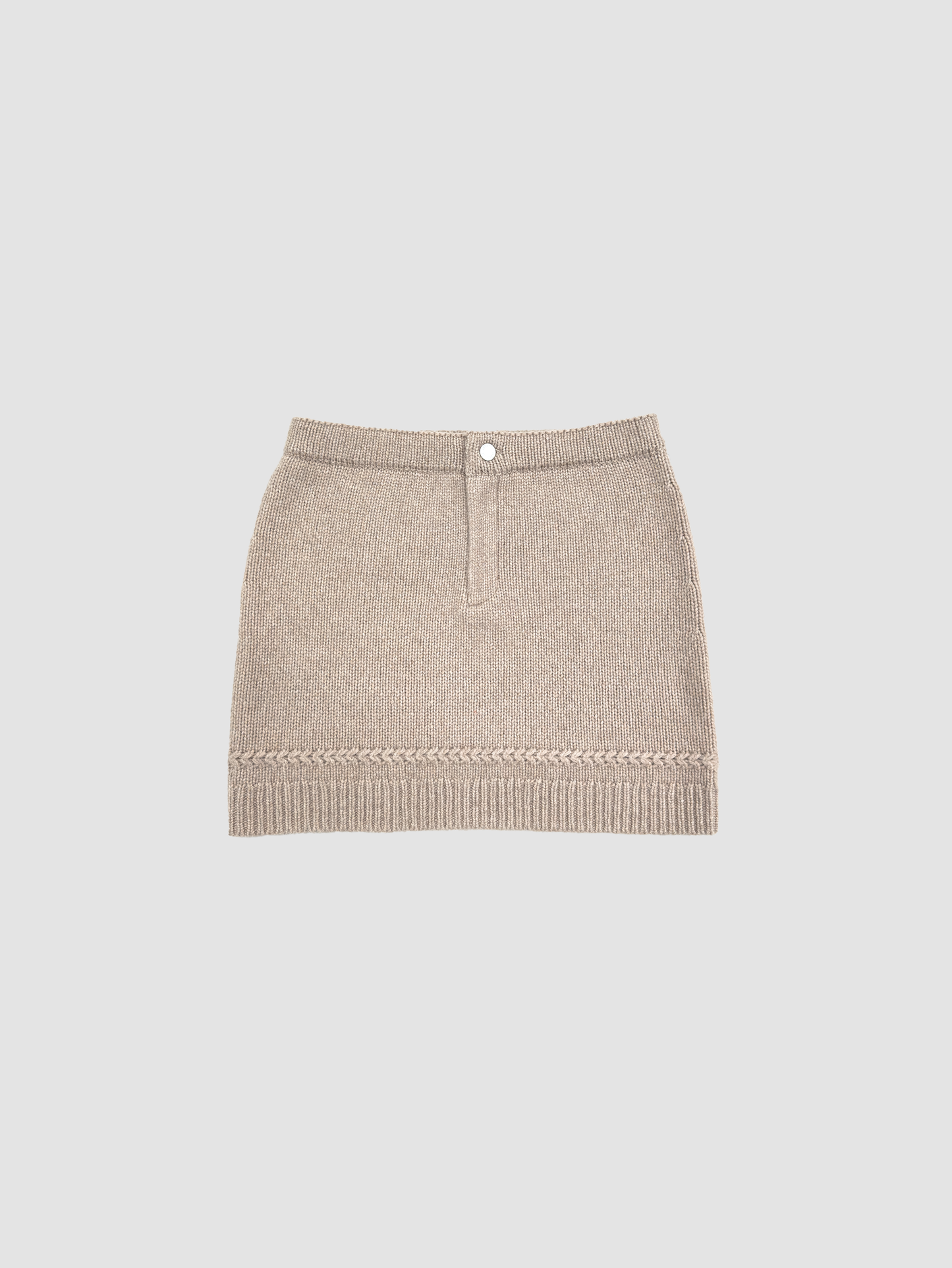 Skirt Jean Mini Taupe