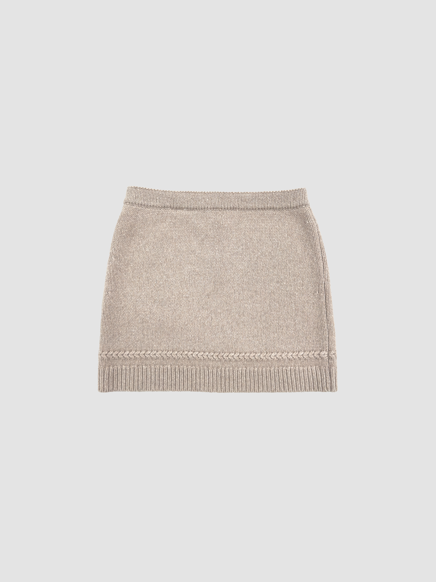 Skirt Jean Mini Taupe