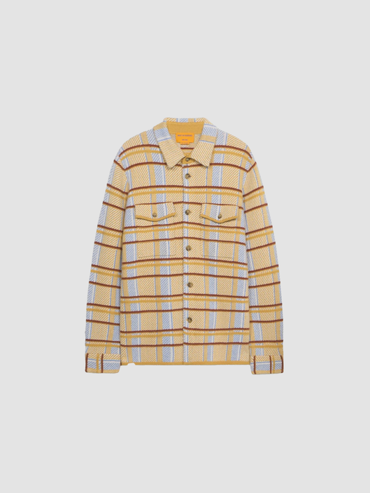 Shirt Plaid Work Curry