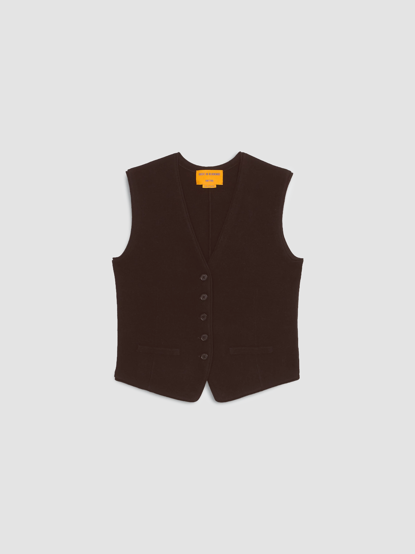 Vest Tailored Burnt Cocoa